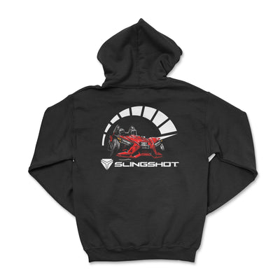 Slingshot Black Zip - Up Hoodie - Goats Trail Off - Road Apparel Company