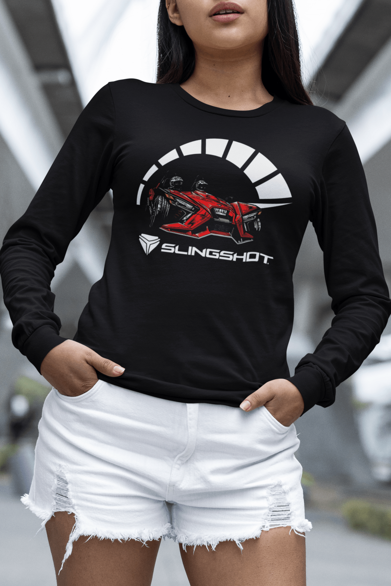 Slingshot Long Sleeve Tee Shirt - Goats Trail Off - Road Apparel Company