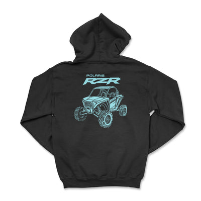 Stay Warm, Stay Adventurous with the RZR Zip - Up Polaris Hoodie - Goats Trail Off - Road Apparel Company