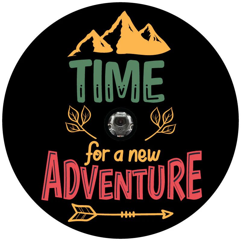 Time for A New Adventure Spare Tire Cover-Jeep, Bronco, RV - Goats Trail Off-Road Apparel Company