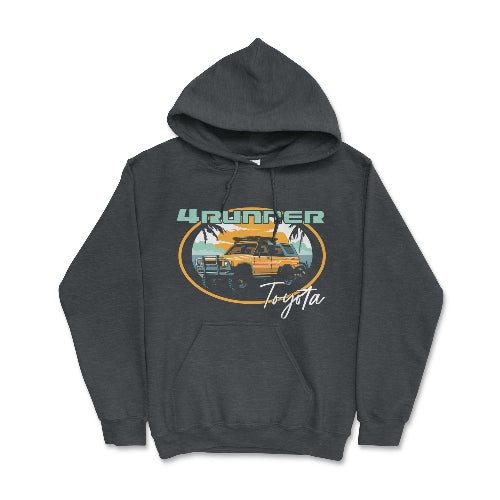 Toyota 4Runner Beach Vibes Vintage Hoodie Dark Heather / Small Hooded Sweatshirt