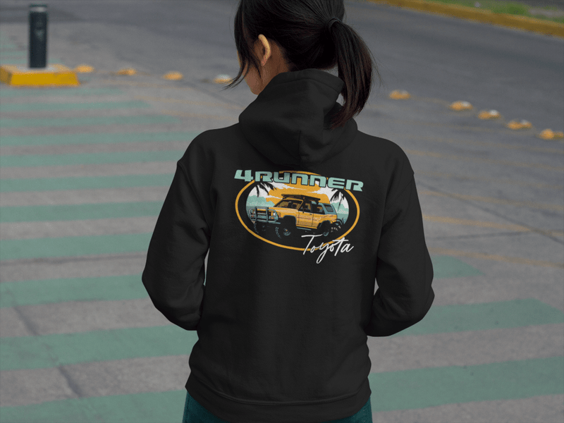 Toyota 4Runner Beach Vibes Zip - Up Hoodie - Goats Trail