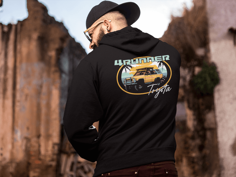 Toyota 4Runner Beach Vibes Zip - Up Hoodie - Goats Trail