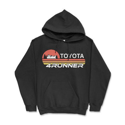 Toyota 4Runner Hoodie-Iconic Design and Rugged Style Merch Black / Small Hooded Sweatshirt