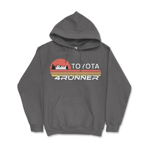 Toyota 4Runner Hoodie-Iconic Design and Rugged Style Merch Charcoal / Small Hooded Sweatshirt