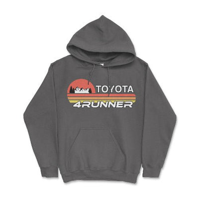 Toyota 4Runner Hoodie-Iconic Design and Rugged Style Merch Charcoal / Small Hooded Sweatshirt