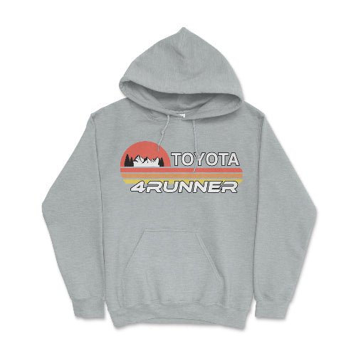 Toyota 4Runner Hoodie-Iconic Design and Rugged Style Merch Heather Sport Grey / Small Hooded Sweatshirt