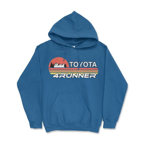 Toyota 4Runner Hoodie-Iconic Design and Rugged Style Merch Royal / Small Hooded Sweatshirt
