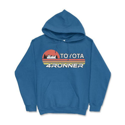 Toyota 4Runner Hoodie-Iconic Design and Rugged Style Merch Royal / Small Hooded Sweatshirt