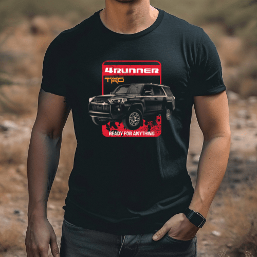 Toyota 4Runner Men's Big and Tall Ready for Anything Tee Shirt Big and Tall Shirts