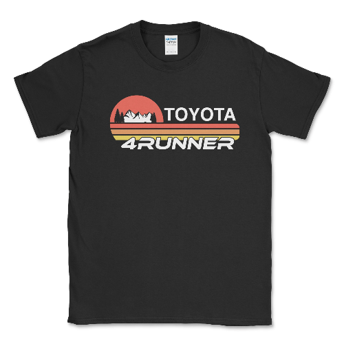 Toyota 4Runner Men's Big and Tall T-shirt-Ultimate Off Road Gear Black / LT Big and Tall Shirts