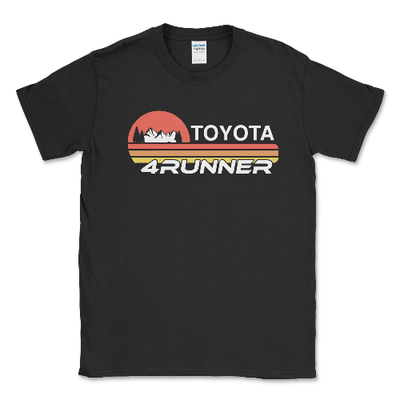 Toyota 4Runner Men's Big and Tall T-shirt-Ultimate Off Road Gear Black / LT Big and Tall Shirts