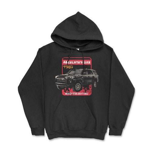 Toyota 4Runner Ready for Anything Hoodie-Toyota Lifestyle Black / Small Hooded Sweatshirt