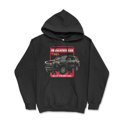 Toyota 4Runner Ready for Anything Hoodie-Toyota Lifestyle Black / Small Hooded Sweatshirt