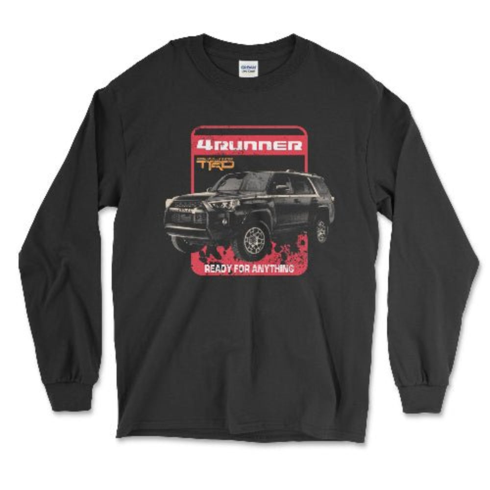 Toyota 4Runner Ready for Anything Long Sleeve Tee Black / Small Long-Sleeve T-shirt