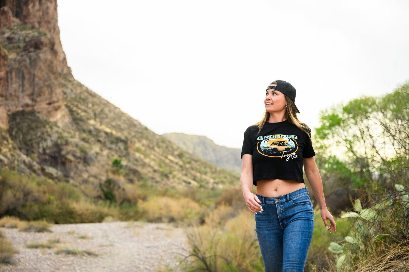 Toyota 4Runner-Trailblazing Apparel for Women Crop Top