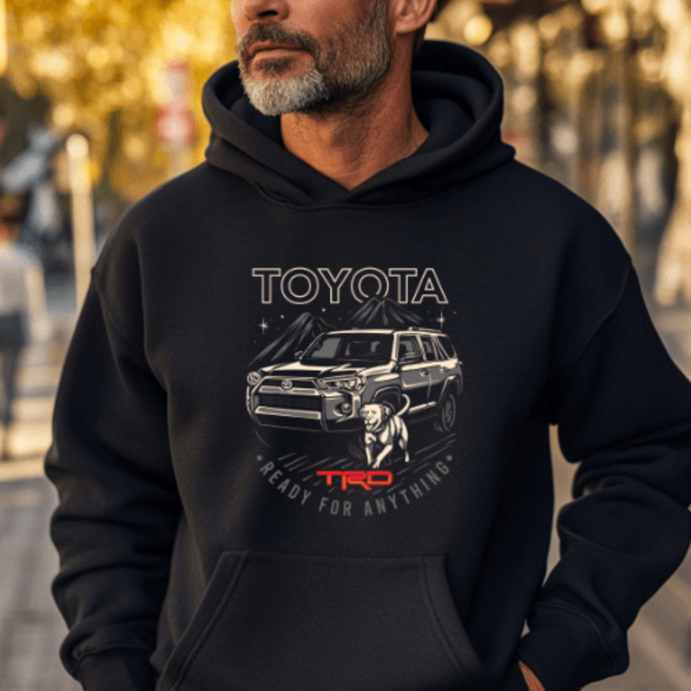 Toyota 4Runner TRD Dog Lover Hoodie-Official Toyota Merch Hooded Sweatshirt