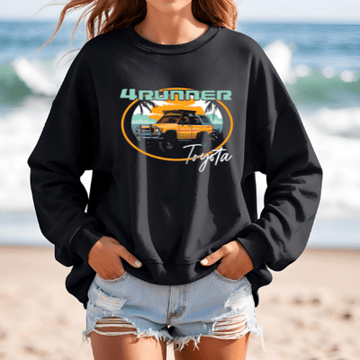 Toyota 4Runner Vintage Beach Off Road Crewneck Crewneck Sweatshirt