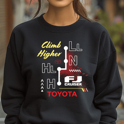 Toyota FJ Cruiser Black Long Sleeve Shirt-4x4 Off Road Merch Long-Sleeve T-shirt