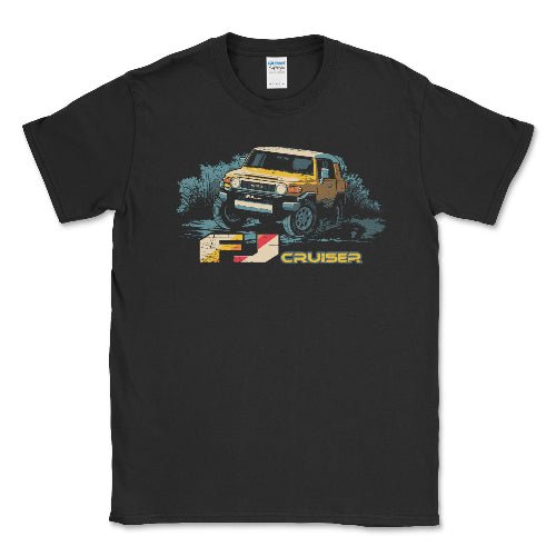 Toyota FJ Cruiser Rugged Off Road Tee-Licensed Toyota Gear Black / Small Unisex T-shirt