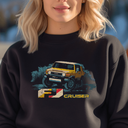 Toyota FJ Cruiser Sweatshirt-Let's Go Places Crewneck Sweatshirt