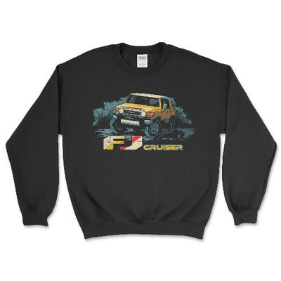 Toyota FJ Cruiser Sweatshirt-Let's Go Places Black / Small Crewneck Sweatshirt