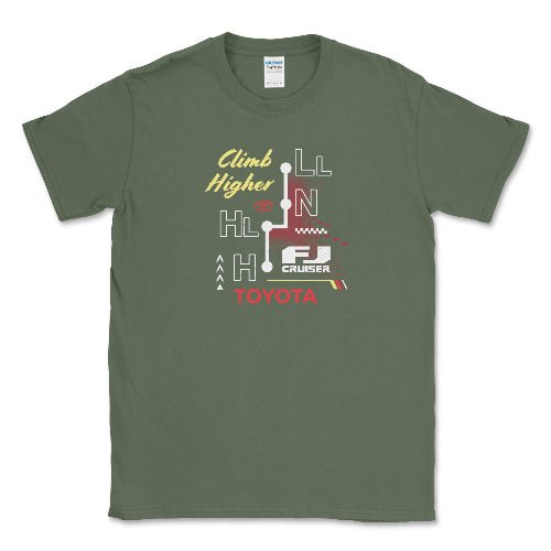 Toyota FJ Cruiser Vintage 4x4 T-shirt Military Green / Small Unisex T-shirt