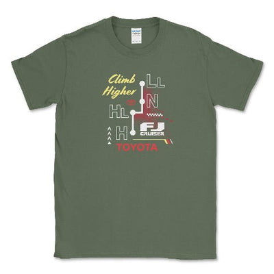 Toyota FJ Cruiser Vintage 4x4 T-shirt Military Green / Small Unisex T-shirt