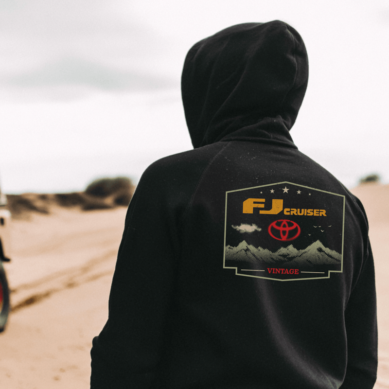 Toyota FJ Cruiser Vintage Zip - Up Hoodie - Goats Trail