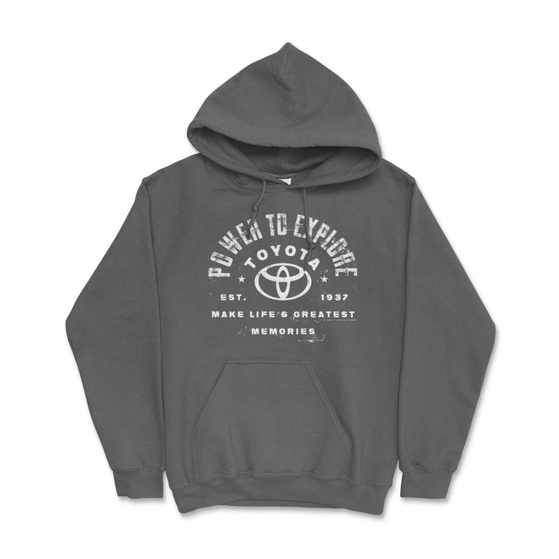 Toyota Hoodie - Power to Explore Off Road Apparel - Goats Trail