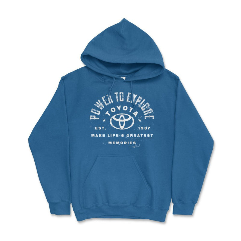 Toyota Hoodie - Power to Explore Off Road Apparel - Goats Trail