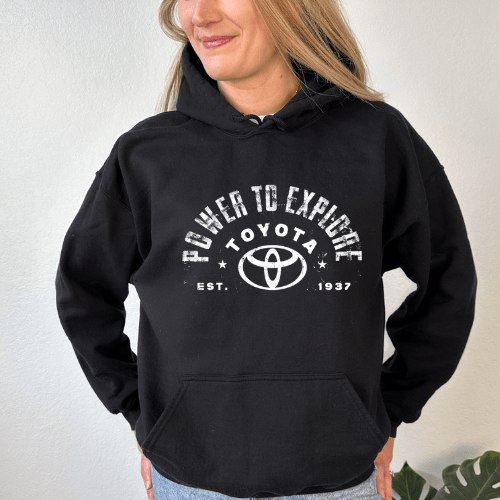 Toyota Hoodie - Power to Explore Off Road Apparel - Goats Trail