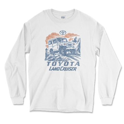 Toyota Land Cruiser 4x4 Off-Road Long Sleeve Shirt White / Small Long-Sleeve T-shirt