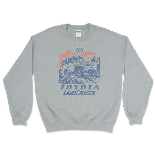 Toyota Land Cruiser 4x4 Off-Road Sweatshirt Heather Sport Grey / Small Crewneck Sweatshirt