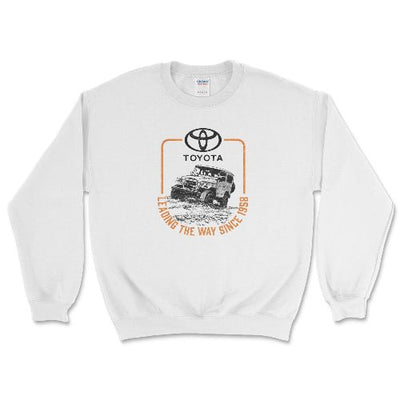 Toyota Land Cruiser Since 1958 Sweatshirt White / Small Crewneck Sweatshirt