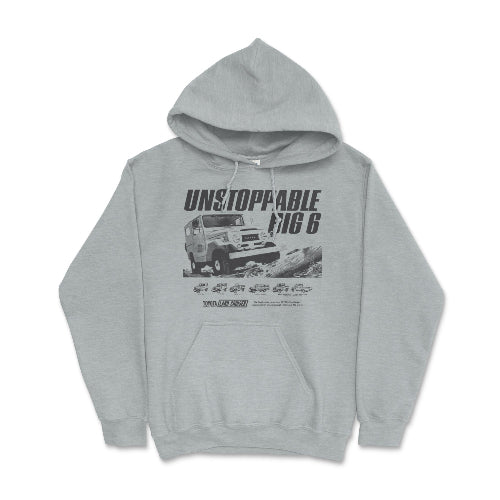 Toyota Land Cruiser Vintage Hoodie-4x4 Off Road Classic Heather Sport Grey / Small Hooded Sweatshirt