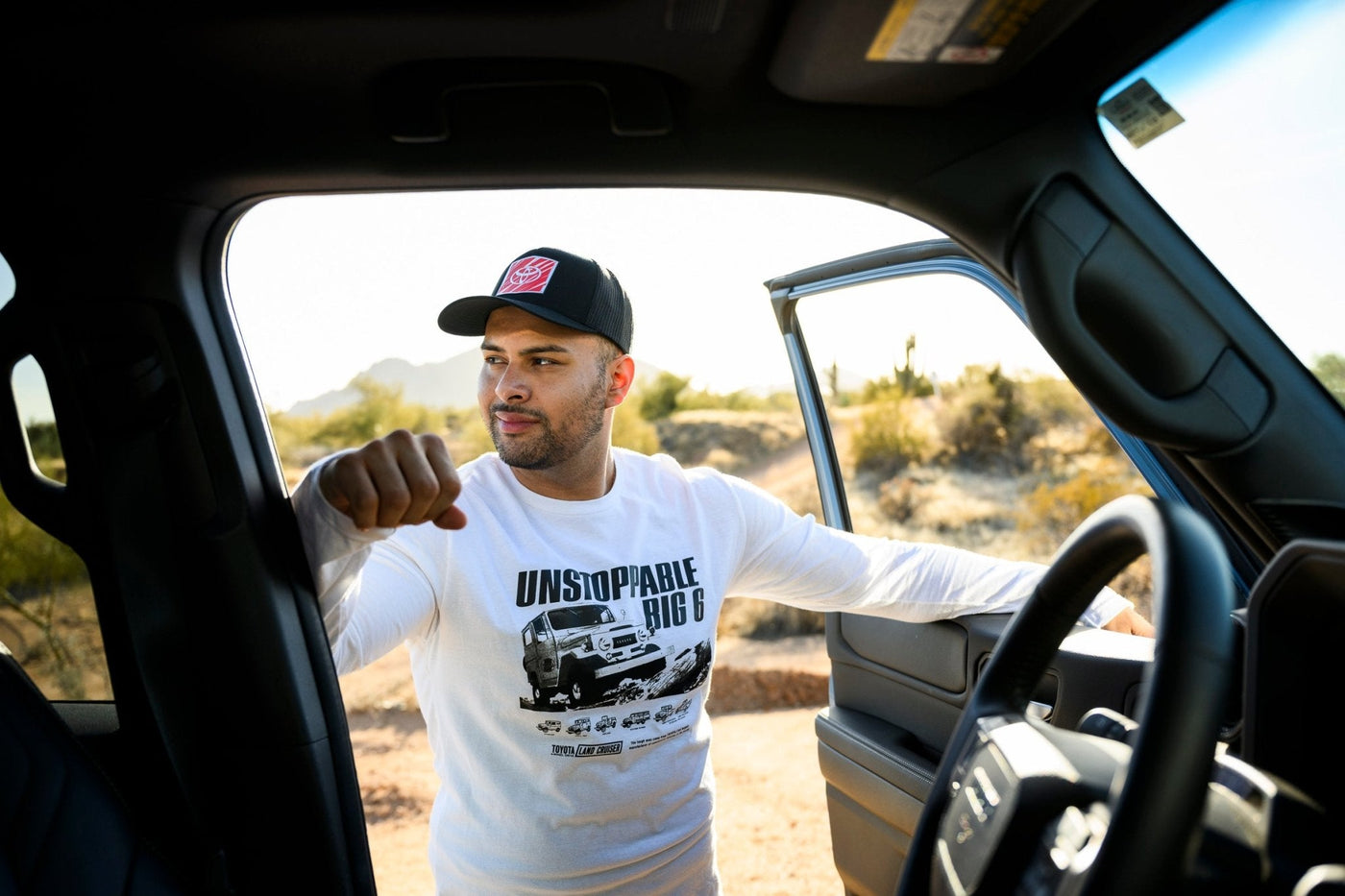 Toyota Land Cruiser Vintage Long Sleeve Tee-Unstoppable Big 6 Long-Sleeve T-shirt