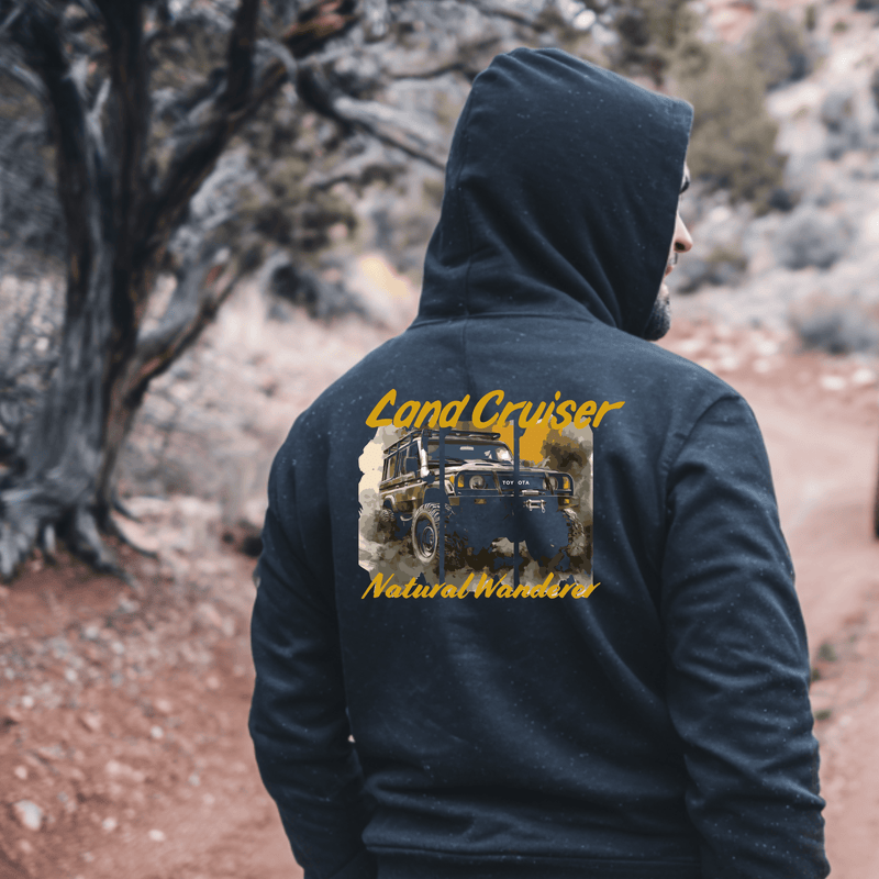 Toyota Land Cruiser Vintage Zip - Up Hoodie - Goats Trail