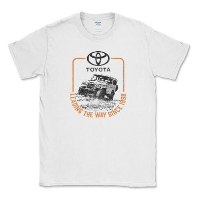 Toyota Men's Big and Tall Land Cruiser Since 1958 T-shirt White / LT Big and Tall Shirts