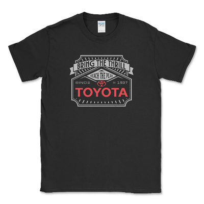 Toyota Men's Big and Tall Off-Road Bring the Thrill Shirt Black / LT Big and Tall Shirts