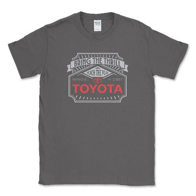 Toyota Men's Big and Tall Off-Road Bring the Thrill Shirt Charcoal / LT Big and Tall Shirts