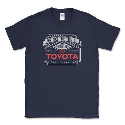 Toyota Men's Big and Tall Off-Road Bring the Thrill Shirt Navy / LT Big and Tall Shirts