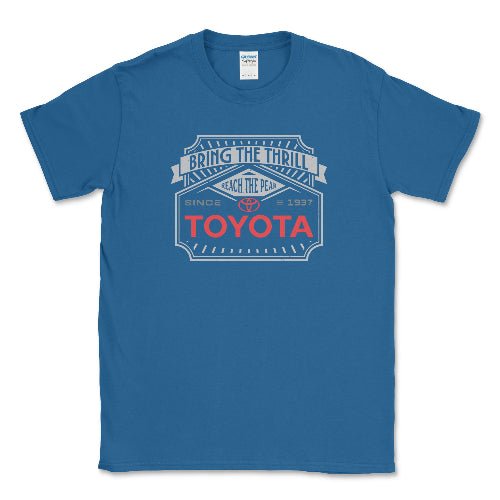 Toyota Men's Big and Tall Off-Road Bring the Thrill Shirt Royal / LT Big and Tall Shirts