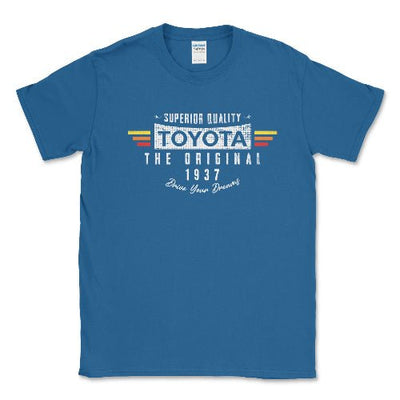 Toyota Men's Big and Tall Shirt-The Original Drive Your Dreams Royal / LT Big and Tall Shirts