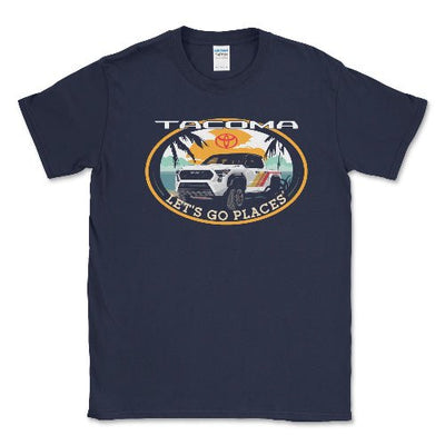 Toyota Men's Big and Tall  Tacoma "Let's Go Places" Tee Navy / LT Big and Tall Shirts