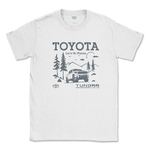 Toyota Men's Big and Tall Tundra Let's Go Places Tee White / LT Big and Tall Shirts
