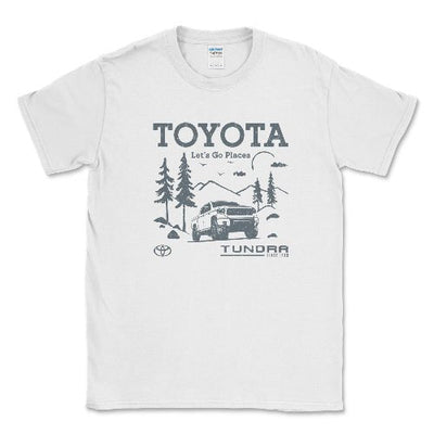 Toyota Men's Big and Tall Tundra Let's Go Places Tee White / LT Big and Tall Shirts