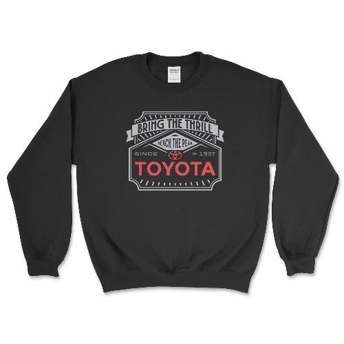 Toyota Off-Road Sweatshirt-Bring the Thrill Black / Small Crewneck Sweatshirt