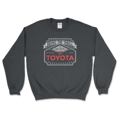 Toyota Off-Road Sweatshirt-Bring the Thrill Dark Heather / Small Crewneck Sweatshirt