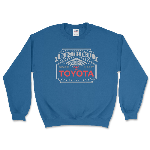 Toyota Off-Road Sweatshirt-Bring the Thrill Royal / Small Crewneck Sweatshirt